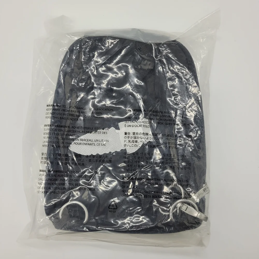 Baggalini Black Sling Backpack Bag Multi Wear RFID Card Slots Adjustable NEW - Picture 12 of 16